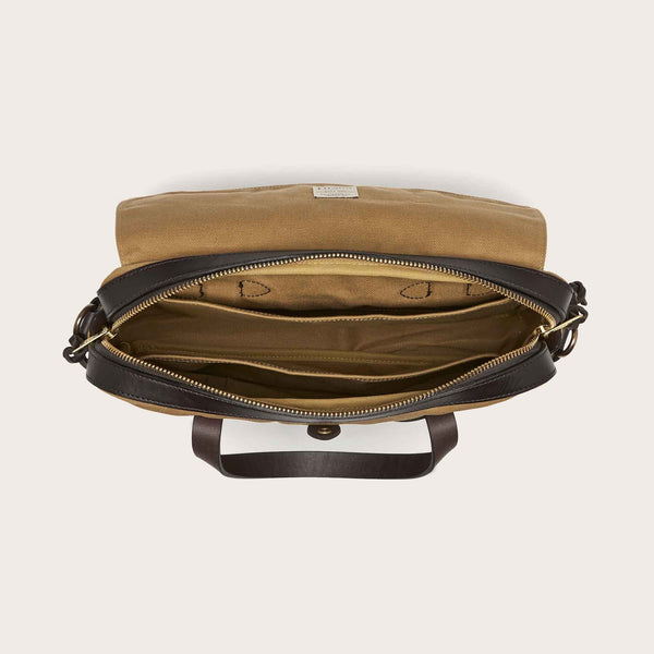 FILSON RUGGED TWILL ORIGINAL BRIEFCASE TAN TOP