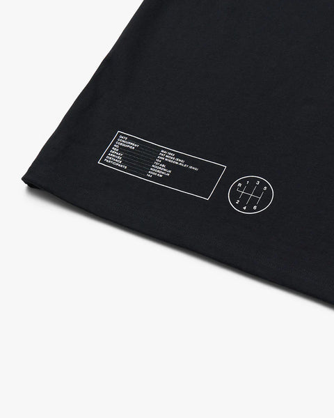 Detailaufnahme des Prints auf der Rückseite.