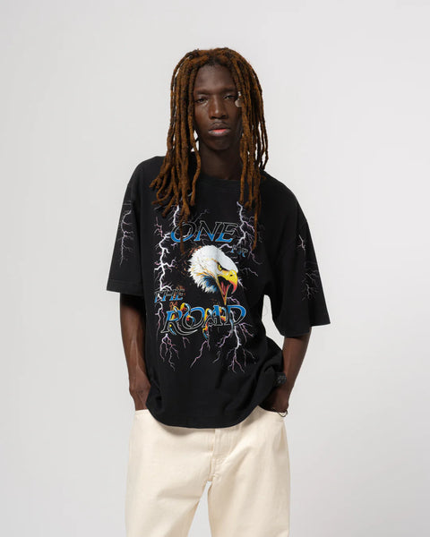 EAT DUST EAGLE TEE OPEN END BLACK