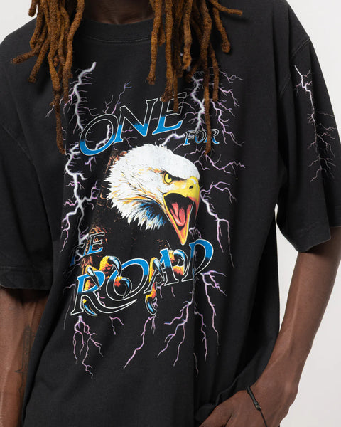 EAT DUST EAGLE TEE OPEN END BLACK
