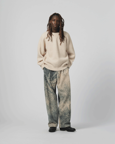 EAT DUST AMBASSADOR PANT FELINO CORD BEIGE/INK
