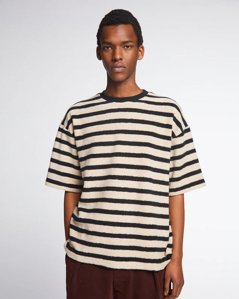 EAT DUST BIG T BRUTUS STRIPE BLACK / OATMEAL