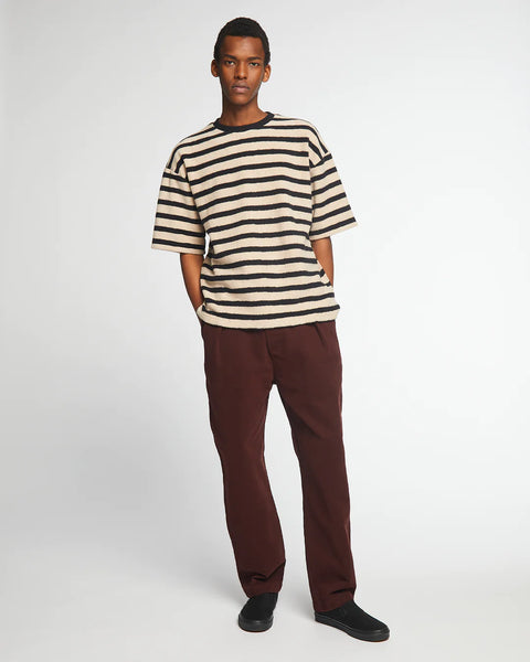 EAT DUST BIG T BRUTUS STRIPE BLACK / OATMEAL