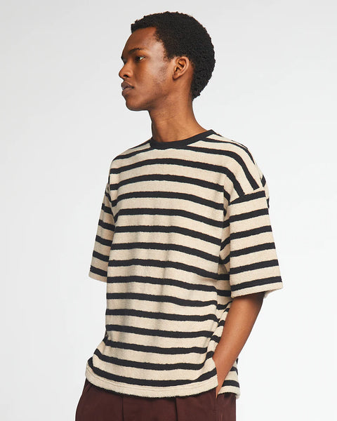 EAT DUST BIG T BRUTUS STRIPE BLACK / OATMEAL
