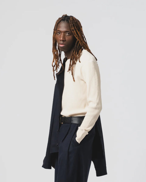 EAT DUST THERMO WAFFLE  JERSEY OFF WHITE