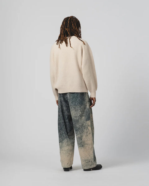 EAT DUST AMBASSADOR PANT FELINO CORD BEIGE/INK