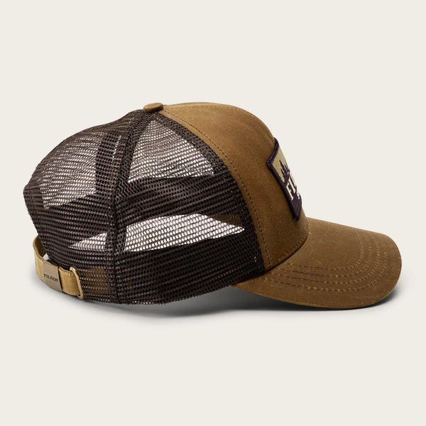 FILSON LOGGER MESH CAP DARK TAN SIDE