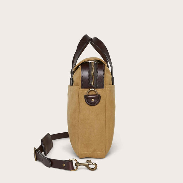 FILSON RUGGED TWILL ORIGINAL BRIEFCASE TAN SIDE