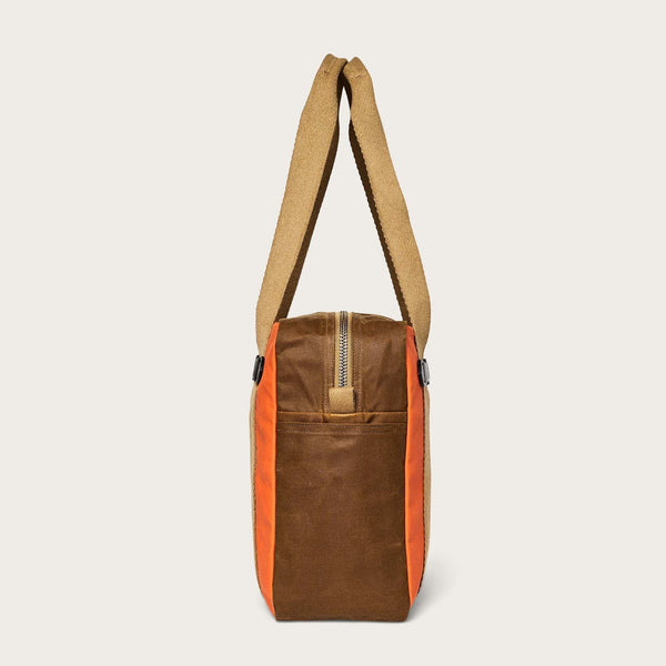 FILSON TIN CLOTH TOTE BAG WITH ZIPPER