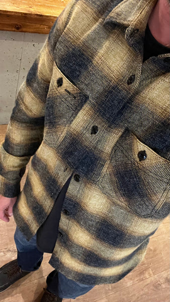 ROGUE TERRITORY BM SHIRT GOLD OMBRE PLAID