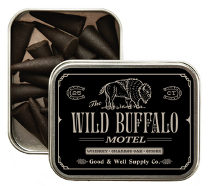 Räucherkegel von Good & Well Supply Co. in einer kleinen Aluminiumdose.