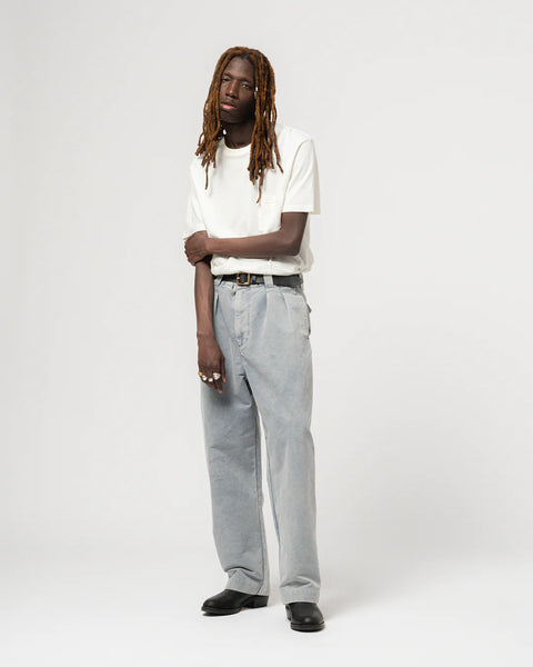 EAT DUST POCKET T COTTON HEMP WHITE