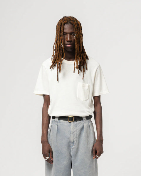 EAT DUST POCKET T COTTON HEMP WHITE