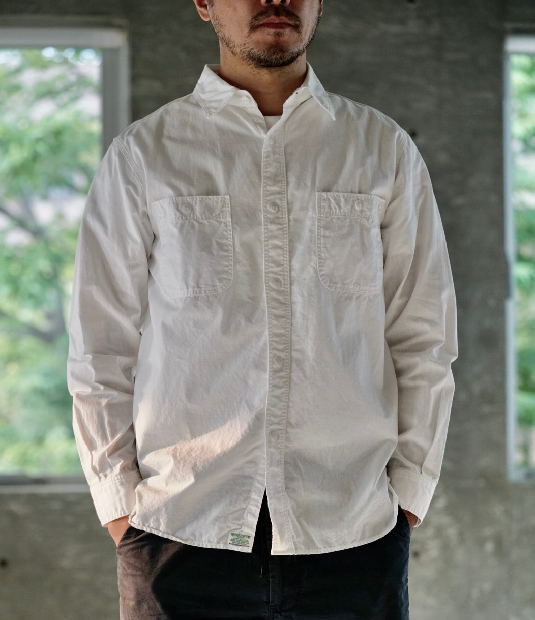 Orslow White Chambray Work Shirt