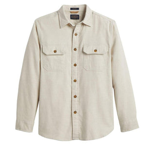 PENDLETON BURNSIDE FLANNEL SHIRT SAND HEATHER