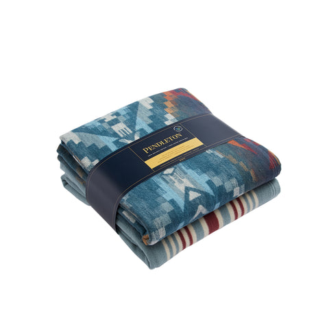 PENDLETON THROW GIFT SET 2 CARICO LAKE + STRIPE