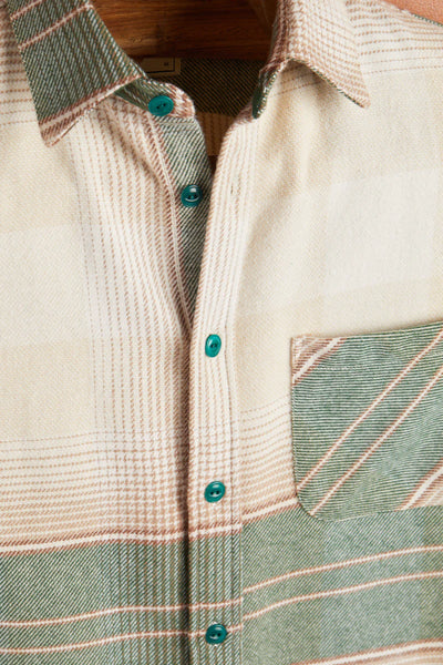 Detailaufnahme der Knopfleiste.