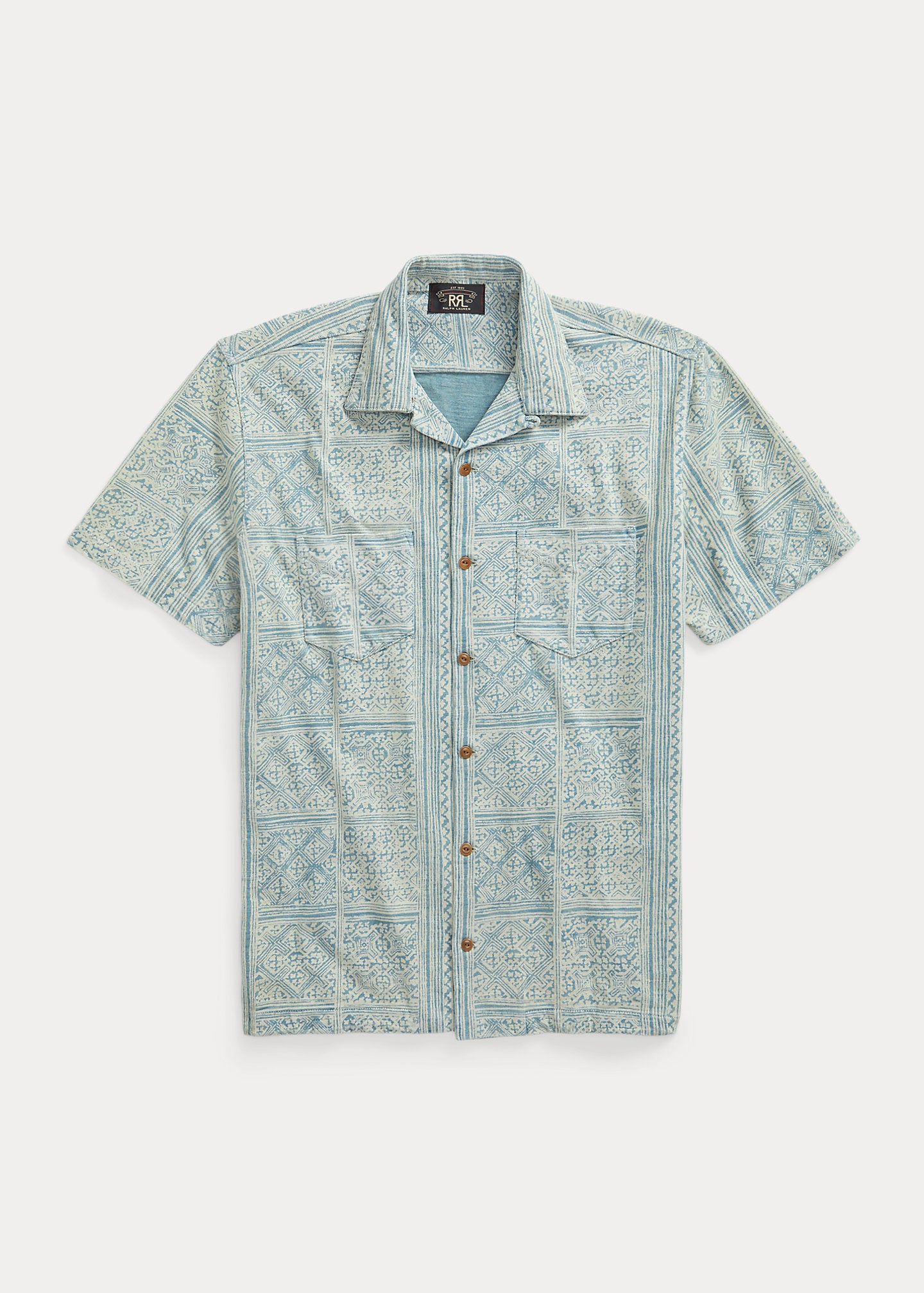 RRL 2 POCKET JERSEY SHORT SLEEVE INDIGO