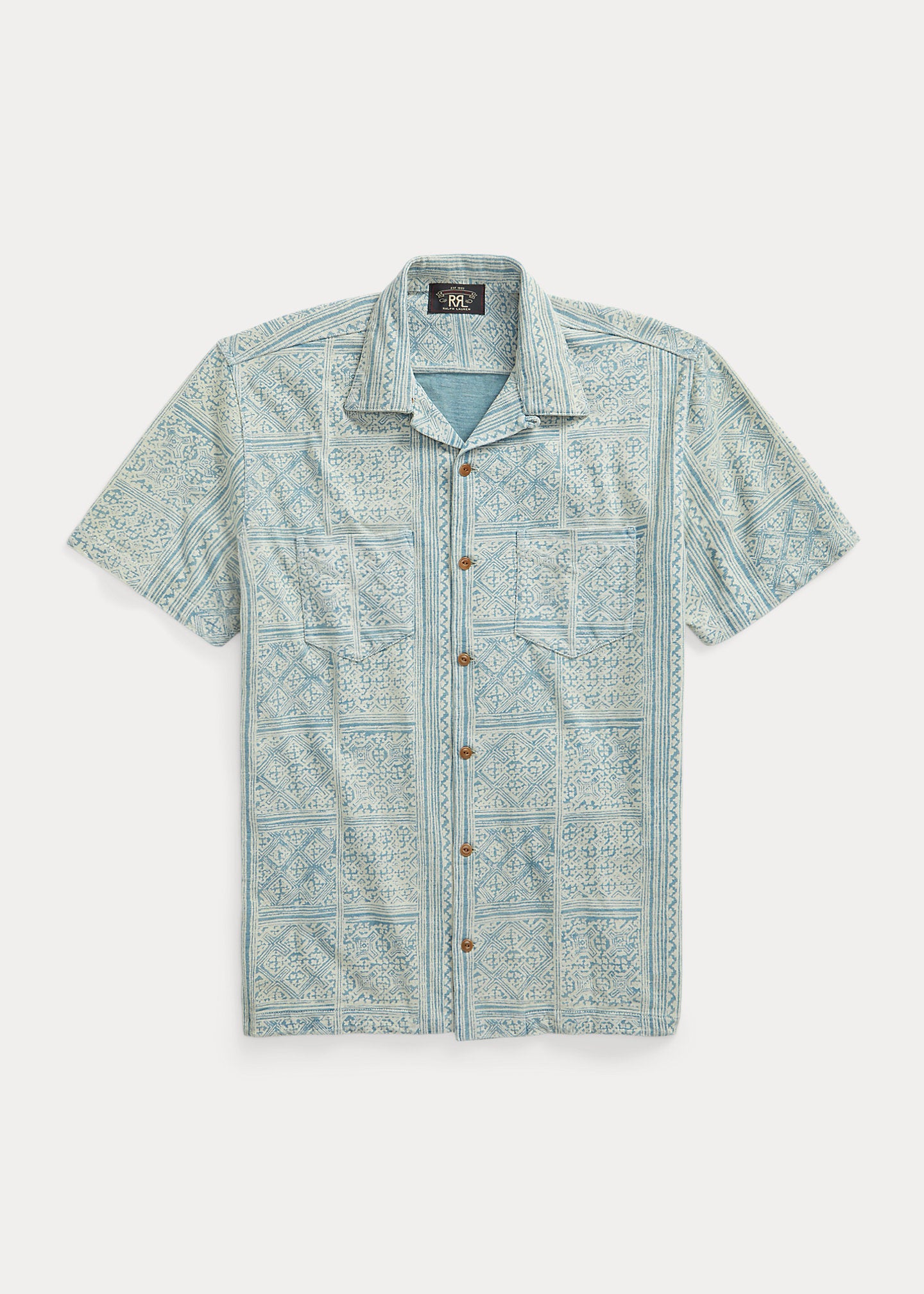 RRL 2 POCKET JERSEY SHORT SLEEVE INDIGO