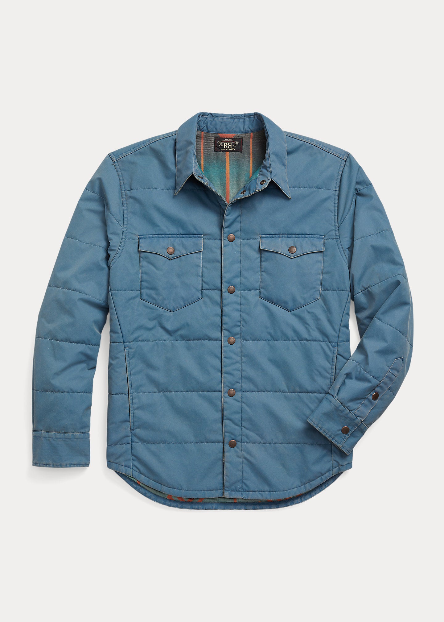 RRL QUILTED TWILL WESTERN OVERSHIRT