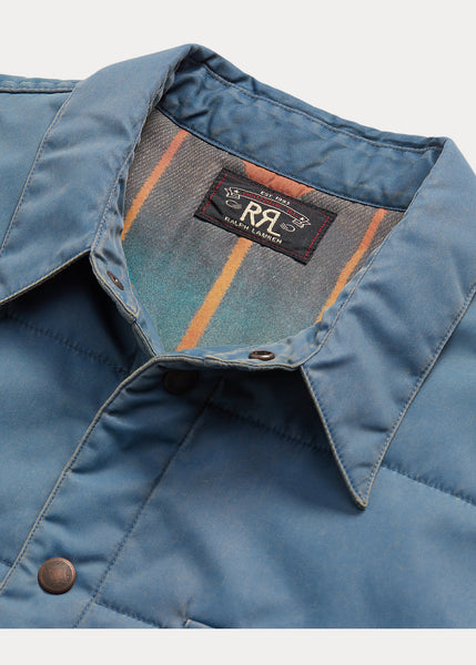 RRL QUILTED TWILL WESTERN OVERSHIRT