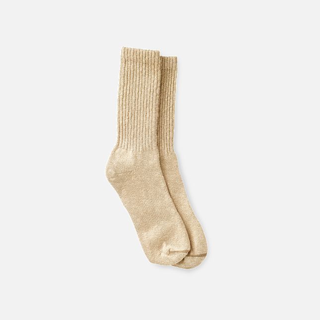 Red Wing Cotton Rag Socke in Beige/Braun Melange