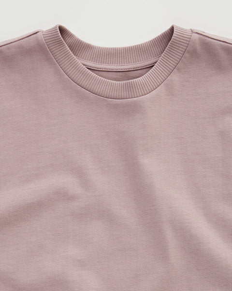 Tenue Bruce Oversized Shirt in Mauve Kragen