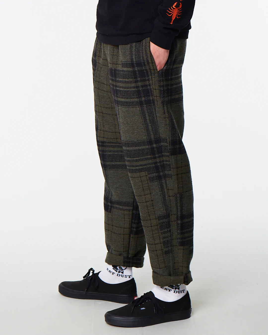 EAT DUST GONZ PANT - BORO QUILT OLIVE side