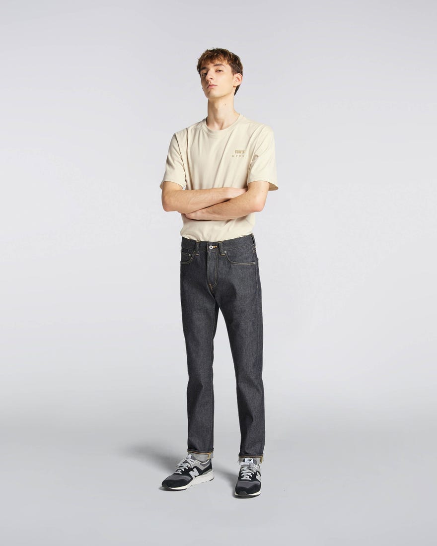 EDWIN ED-80 SLIM TAPERED RED LISTED SELVAGE 14OZ