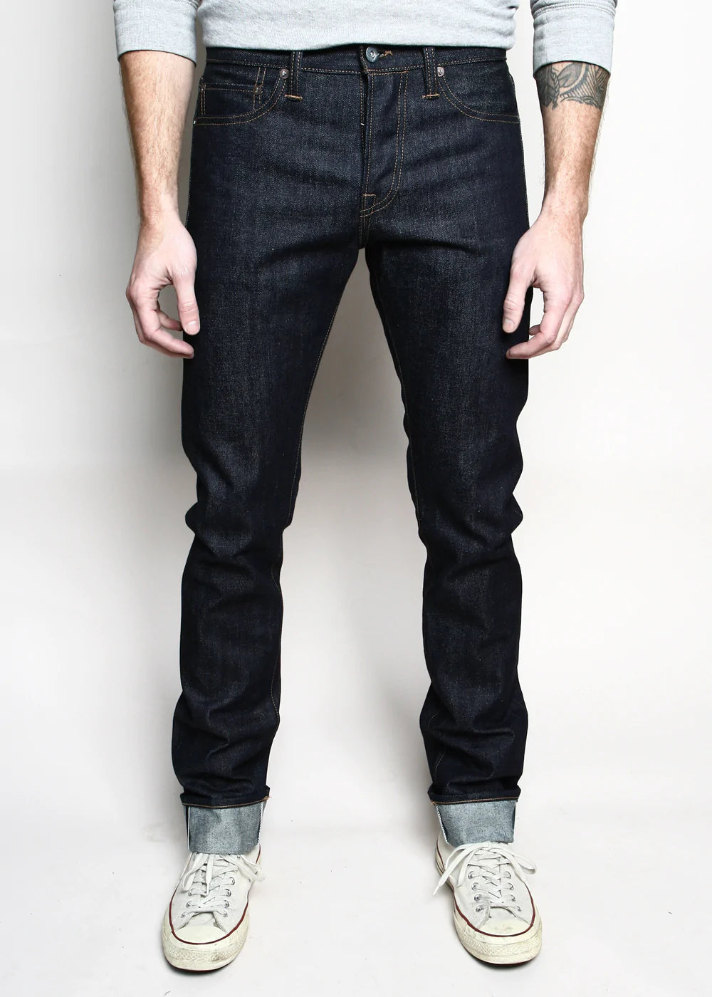 ROGUE TERRITORY STANTON SLIM STRAIGHT 15OZ DENIM