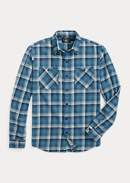 RRL CLINT TWILL LONG SLEEVE SPORT SHIRT