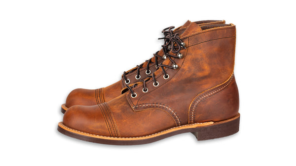 RED WING 8085 IRON RANGER COPPER ROUGH & TOUGH left