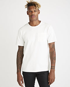 TENUE JOHN POCKET TEE WHITE