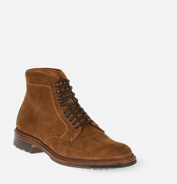 ALDEN 4511HC PLAIN TOE SNUFF SUEDE